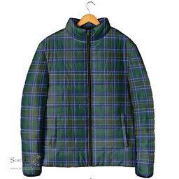 Scottish Cockburn Ancient Clan Tartan Padded Jacket - Tartan Plaid Jacket Scotstee Shop - Tartan Plaid - scotstee.com