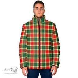 Scottish Gibsone (Gibson-Gibbs) Clan Tartan Padded Jacket - Tartan Plaid Jacket Scotstee Shop - Tartan Plaid - scotstee.com