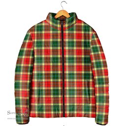 Scottish Gibsone (Gibson-Gibbs) Clan Tartan Padded Jacket - Tartan Plaid Jacket Scotstee Shop - Tartan Plaid - scotstee.com