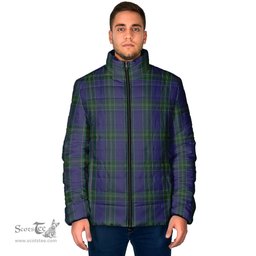 Scottish Lewis of Wales Clan Tartan Padded Jacket - Tartan Plaid Jacket Scotstee Shop - Tartan Plaid - scotstee.com