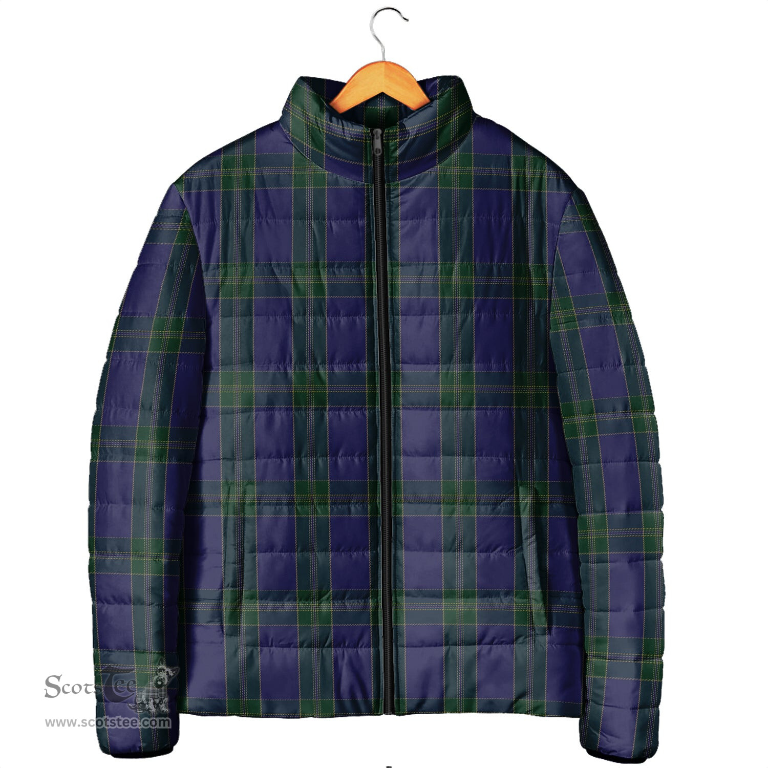 Scottish Lewis of Wales Clan Tartan Padded Jacket - Tartan Plaid Jacket Scotstee Shop - Tartan Plaid - scotstee.com