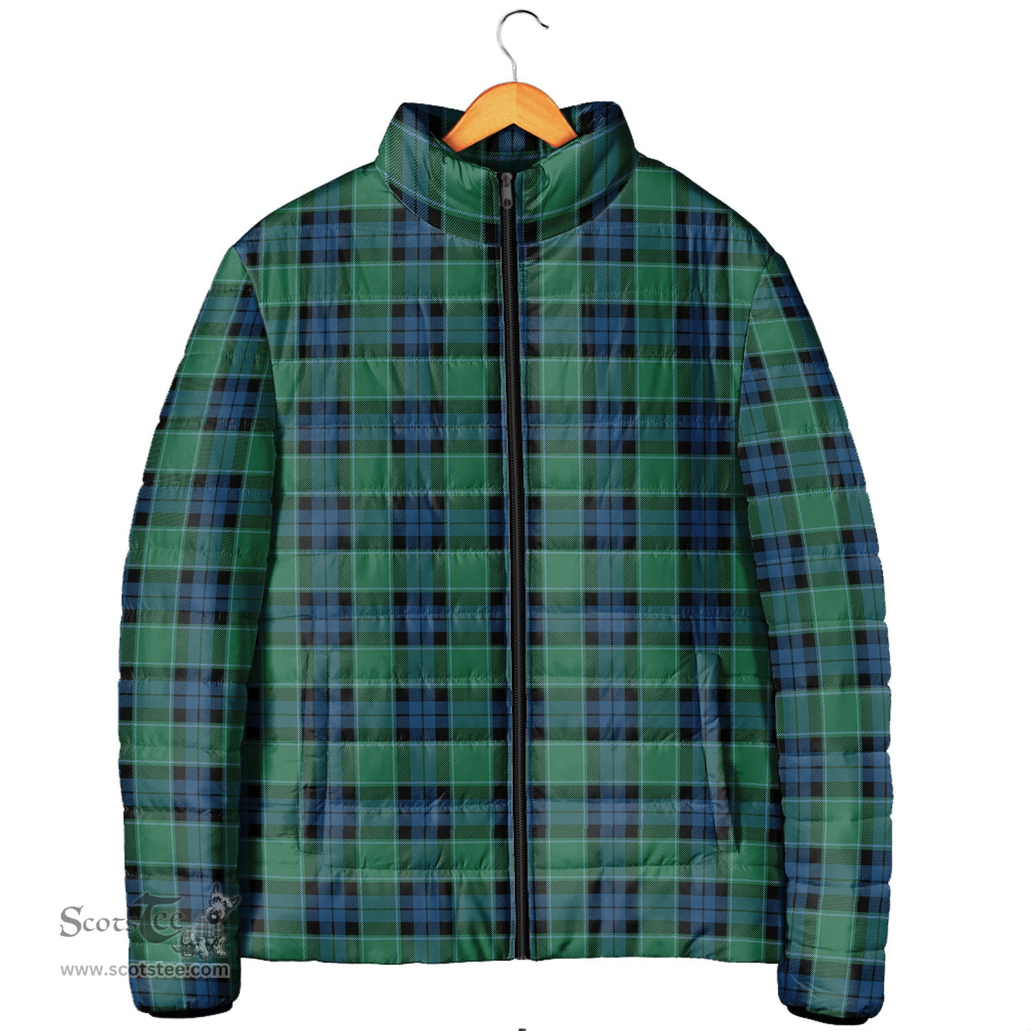 Scottish Graham of Menteith Ancient Clan Tartan Padded Jacket - Tartan Plaid Jacket Scotstee Shop - Tartan Plaid - scotstee.com
