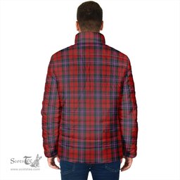 Scottish Kelly of Sleat Red Clan Tartan Padded Jacket - Tartan Plaid Jacket Scotstee Shop - Tartan Plaid - scotstee.com