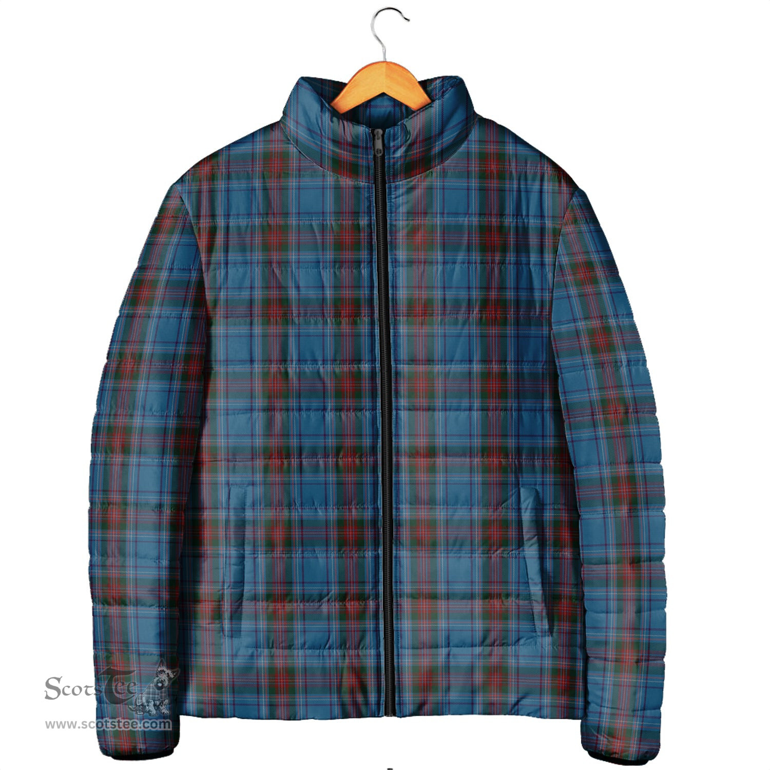 Scottish Louth County Ireland Clan Tartan Padded Jacket - Tartan Plaid Jacket Scotstee Shop - Tartan Plaid - scotstee.com