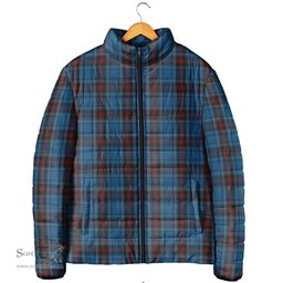 Scottish Louth County Ireland Clan Tartan Padded Jacket - Tartan Plaid Jacket Scotstee Shop - Tartan Plaid - scotstee.com