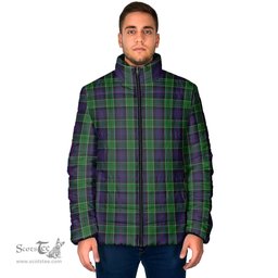 Scottish Leslie Hunting Clan Tartan Padded Jacket - Tartan Plaid Jacket Scotstee Shop - Tartan Plaid - scotstee.com