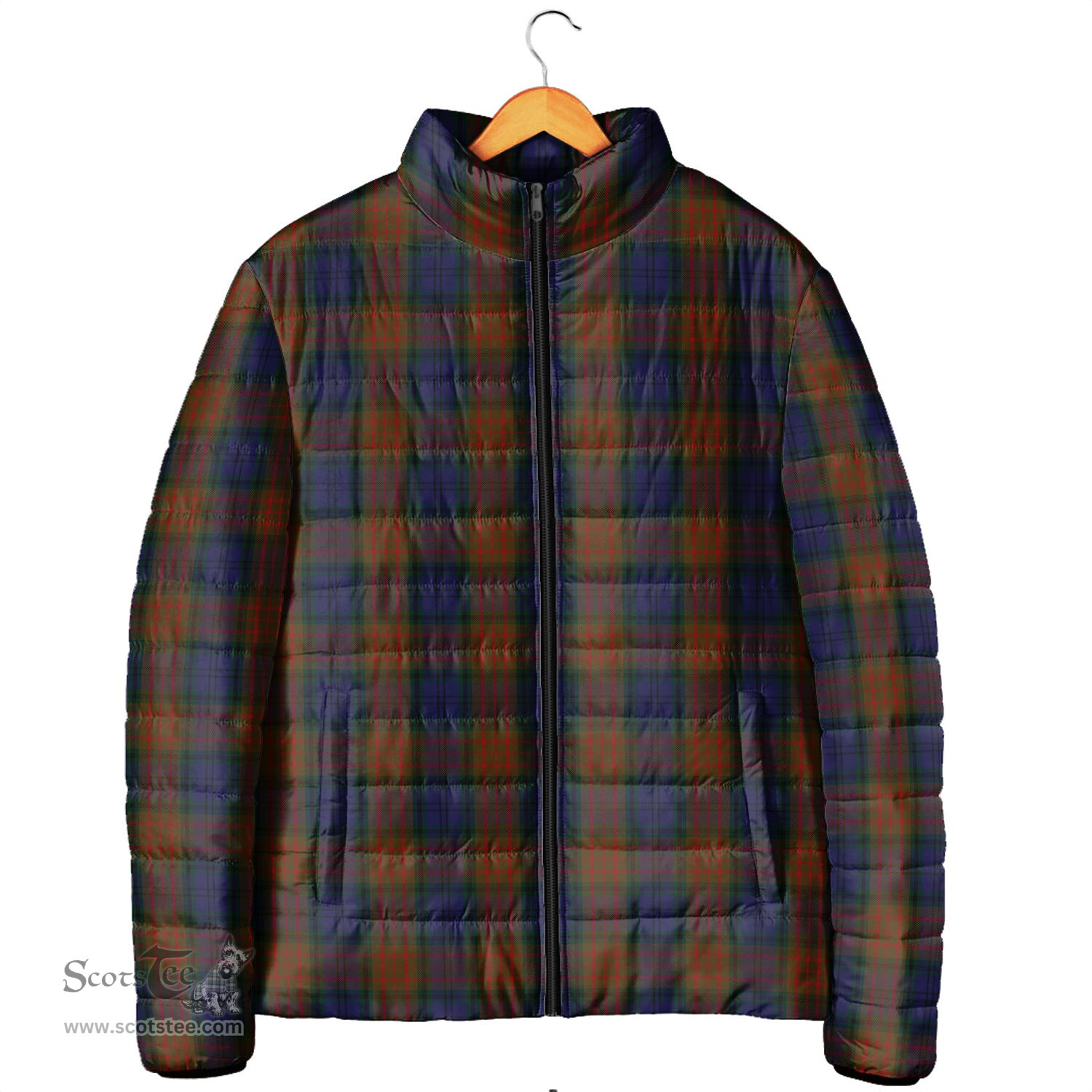 Scottish Longford County Ireland Clan Tartan Padded Jacket - Tartan Plaid Jacket Scotstee Shop - Tartan Plaid - scotstee.com