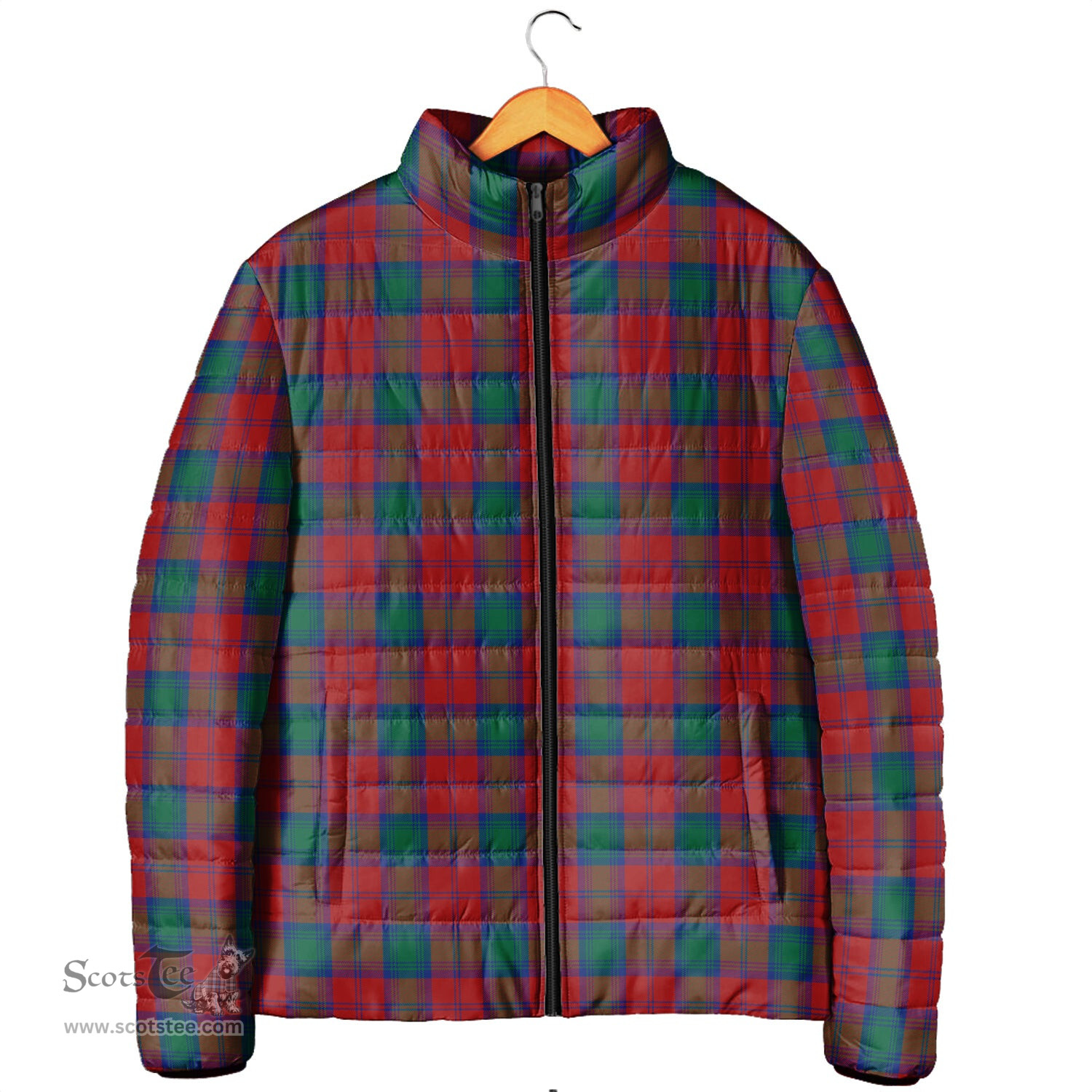 Scottish Fotheringham Modern Clan Tartan Padded Jacket - Tartan Plaid Jacket Scotstee Shop - Tartan Plaid - scotstee.com
