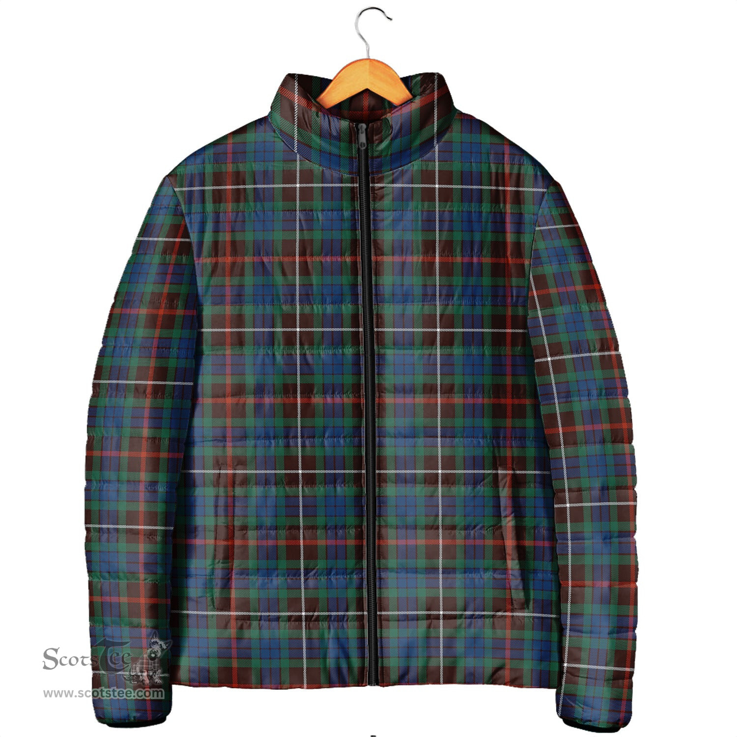 Scottish Fraser Hunting Ancient Clan Tartan Padded Jacket - Tartan Plaid Jacket Scotstee Shop - Tartan Plaid - scotstee.com