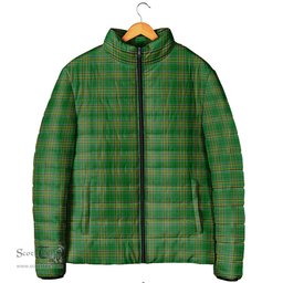 Scottish Ireland National Clan Tartan Padded Jacket - Tartan Plaid Jacket Scotstee Shop - Tartan Plaid - scotstee.com