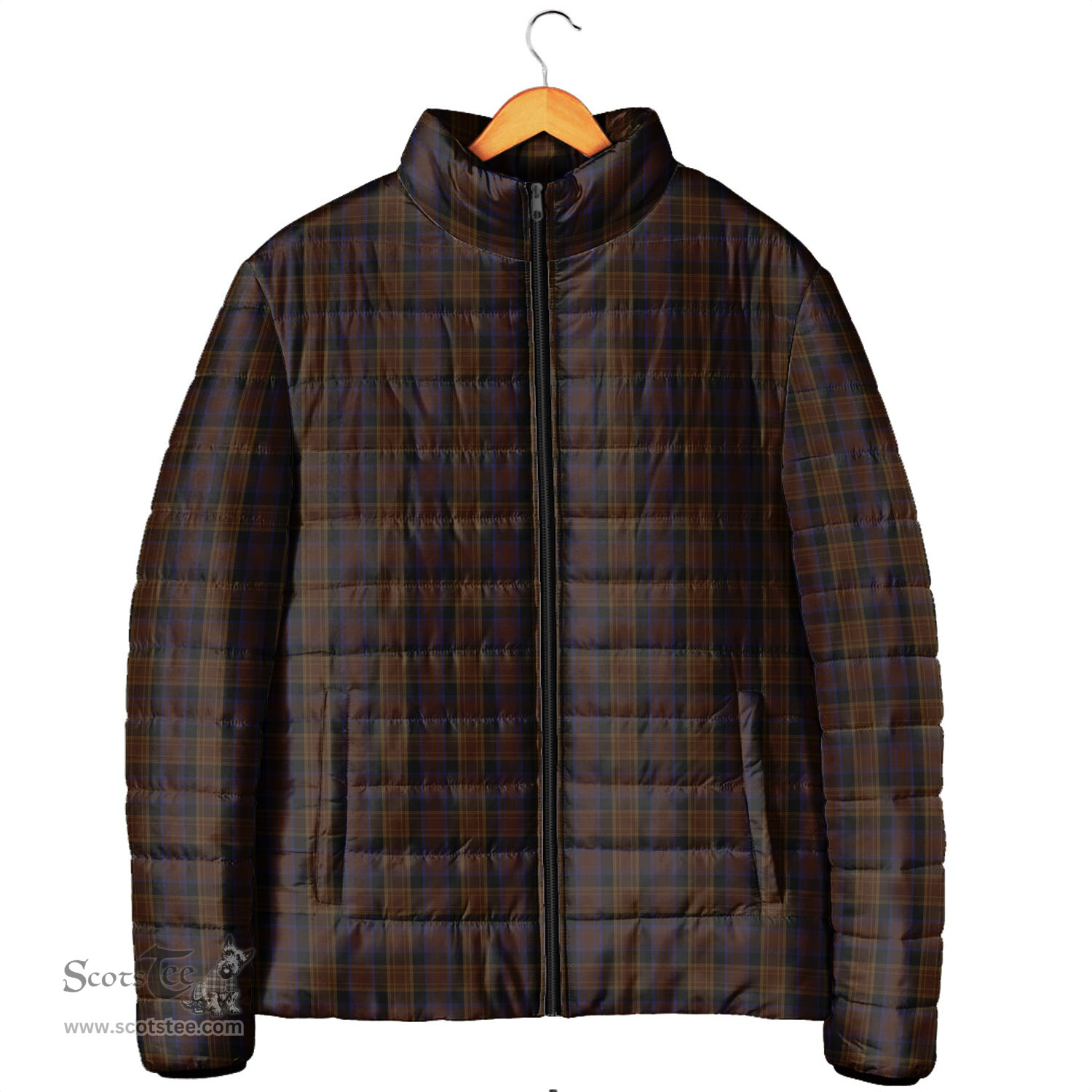 Scottish Laois County Ireland Clan Tartan Padded Jacket - Tartan Plaid Jacket Scotstee Shop - Tartan Plaid - scotstee.com