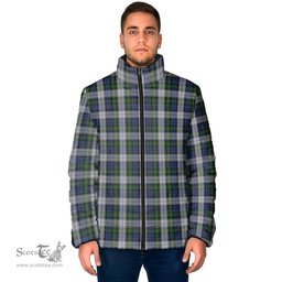 Scottish Gordon Dress Clan Tartan Padded Jacket - Tartan Plaid Jacket Scotstee Shop - Tartan Plaid - scotstee.com