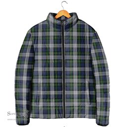 Scottish Gordon Dress Clan Tartan Padded Jacket - Tartan Plaid Jacket Scotstee Shop - Tartan Plaid - scotstee.com