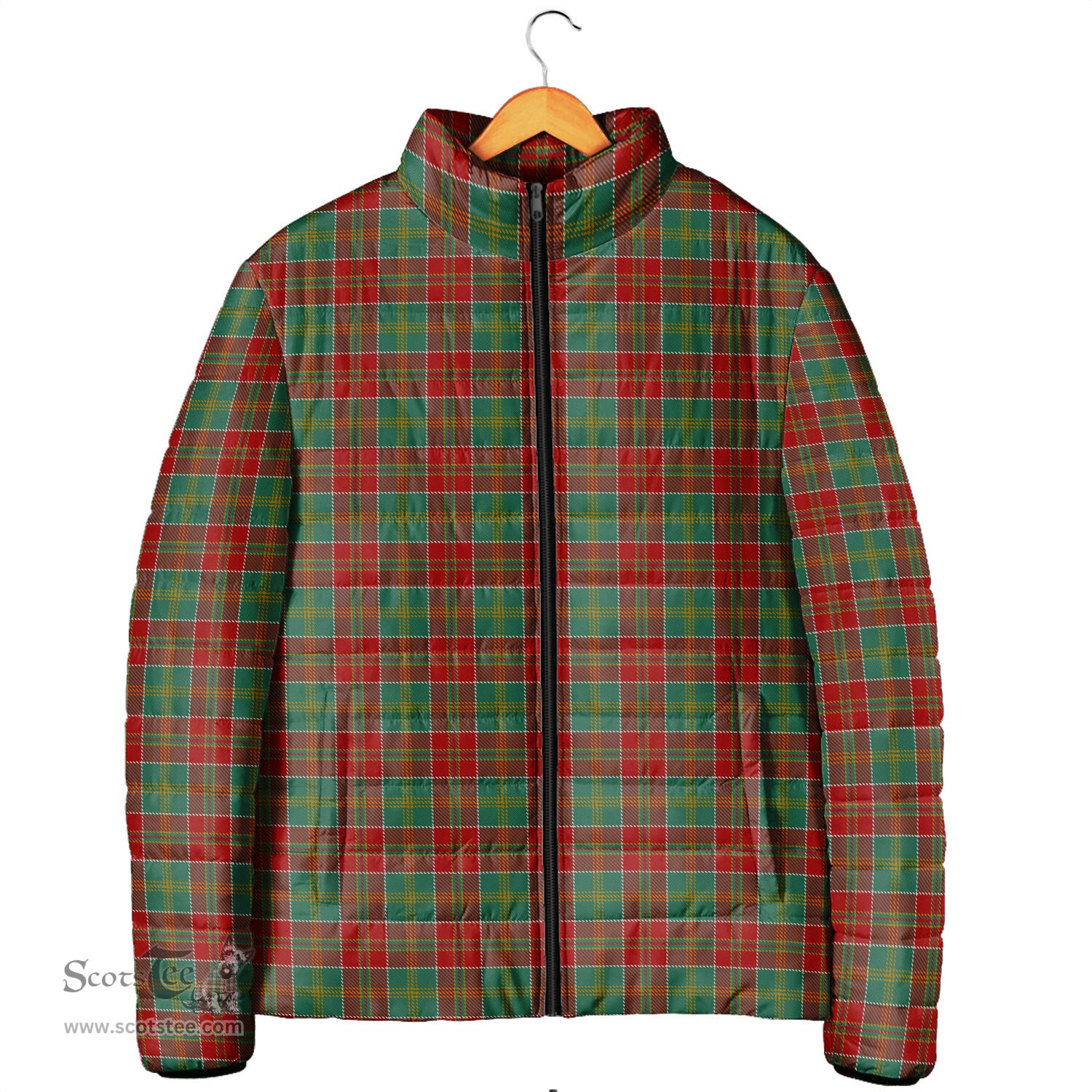 Scottish MacDonald of Kingsburgh Clan Tartan Padded Jacket - Tartan Plaid Jacket Scotstee Shop - Tartan Plaid - scotstee.com