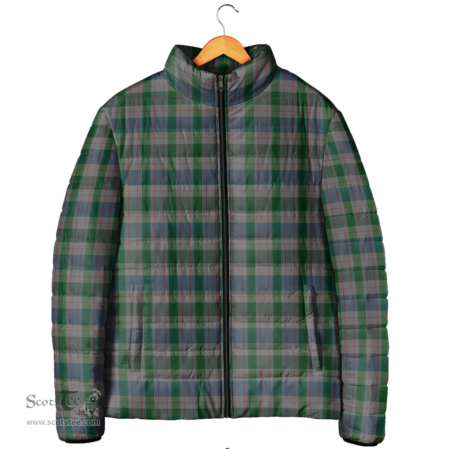Scottish Lloyd of Wales Clan Tartan Padded Jacket - Tartan Plaid Jacket Scotstee Shop - Tartan Plaid - scotstee.com