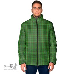 Scottish Forrester or Foster Hunting Clan Tartan Padded Jacket - Tartan Plaid Jacket Scotstee Shop - Tartan Plaid - scotstee.com