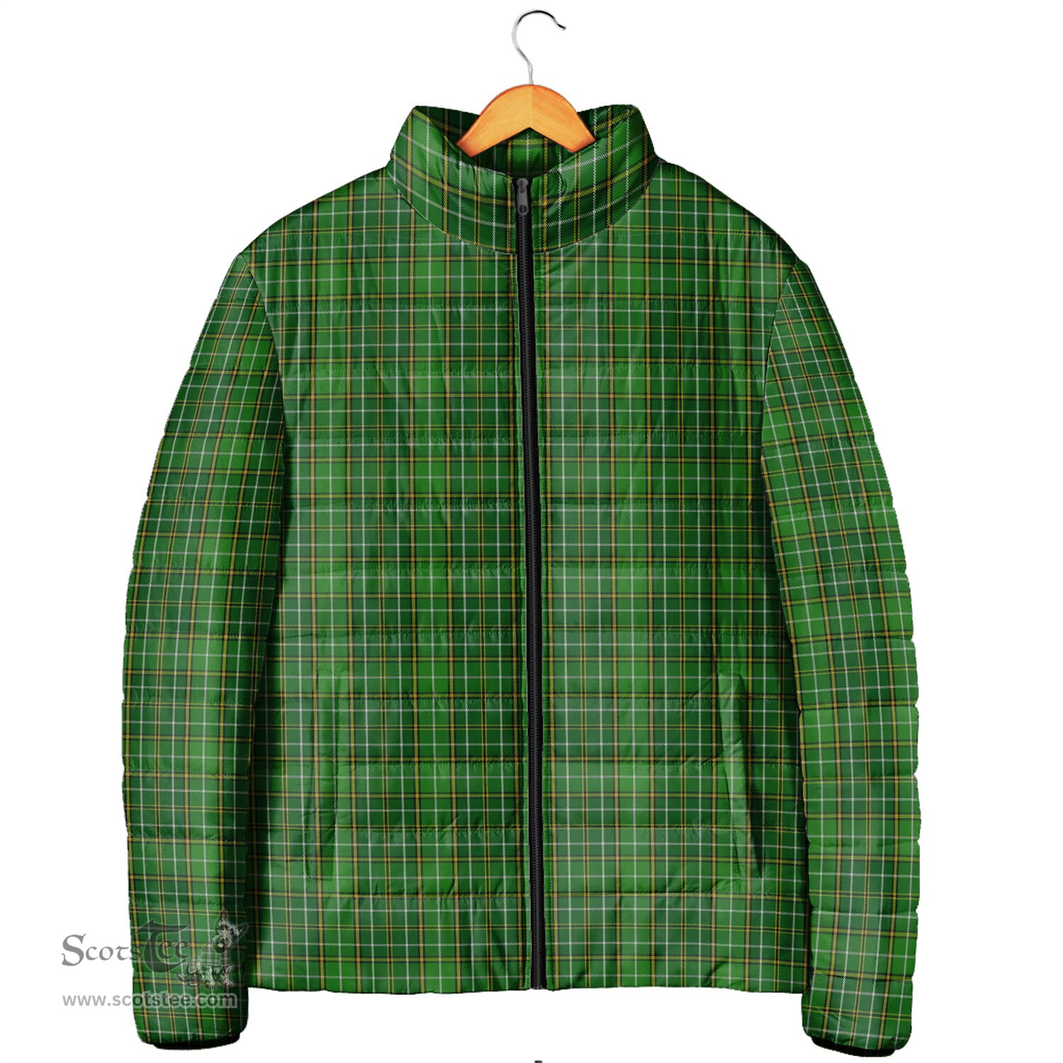Scottish Forrester or Foster Hunting Clan Tartan Padded Jacket - Tartan Plaid Jacket Scotstee Shop - Tartan Plaid - scotstee.com