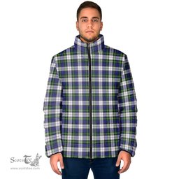 Scottish Gordon Dress Modern Clan Tartan Padded Jacket - Tartan Plaid Jacket Scotstee Shop - Tartan Plaid - scotstee.com