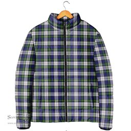 Scottish Gordon Dress Modern Clan Tartan Padded Jacket - Tartan Plaid Jacket Scotstee Shop - Tartan Plaid - scotstee.com