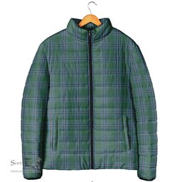 Scottish Irvine of Drum Clan Tartan Padded Jacket - Tartan Plaid Jacket Scotstee Shop - Tartan Plaid - scotstee.com