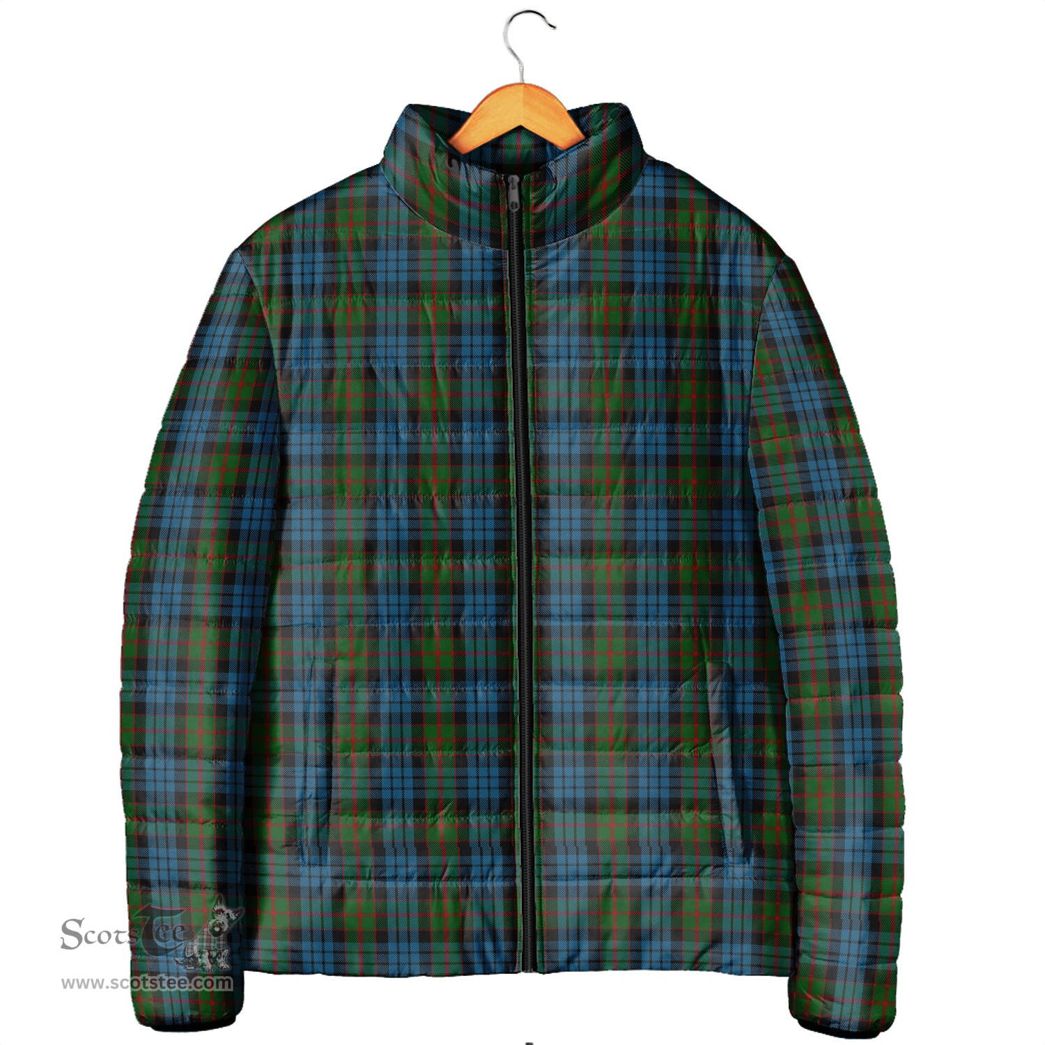 Scottish Fletcher of Dunans Clan Tartan Padded Jacket - Tartan Plaid Jacket Scotstee Shop - Tartan Plaid - scotstee.com