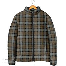 Scottish Graham of Menteith Weathered Clan Tartan Padded Jacket - Tartan Plaid Jacket Scotstee Shop - Tartan Plaid - scotstee.com