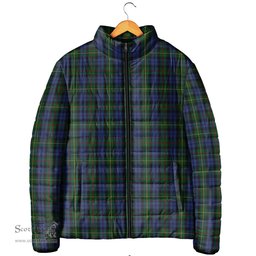 Scottish Gow Hunting Clan Tartan Padded Jacket - Tartan Plaid Jacket Scotstee Shop - Tartan Plaid - scotstee.com