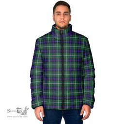 Scottish MacDonald of the Isles Hunting Modern Clan Tartan Padded Jacket - Tartan Plaid Jacket Scotstee Shop - Tartan Plaid - scotstee.com