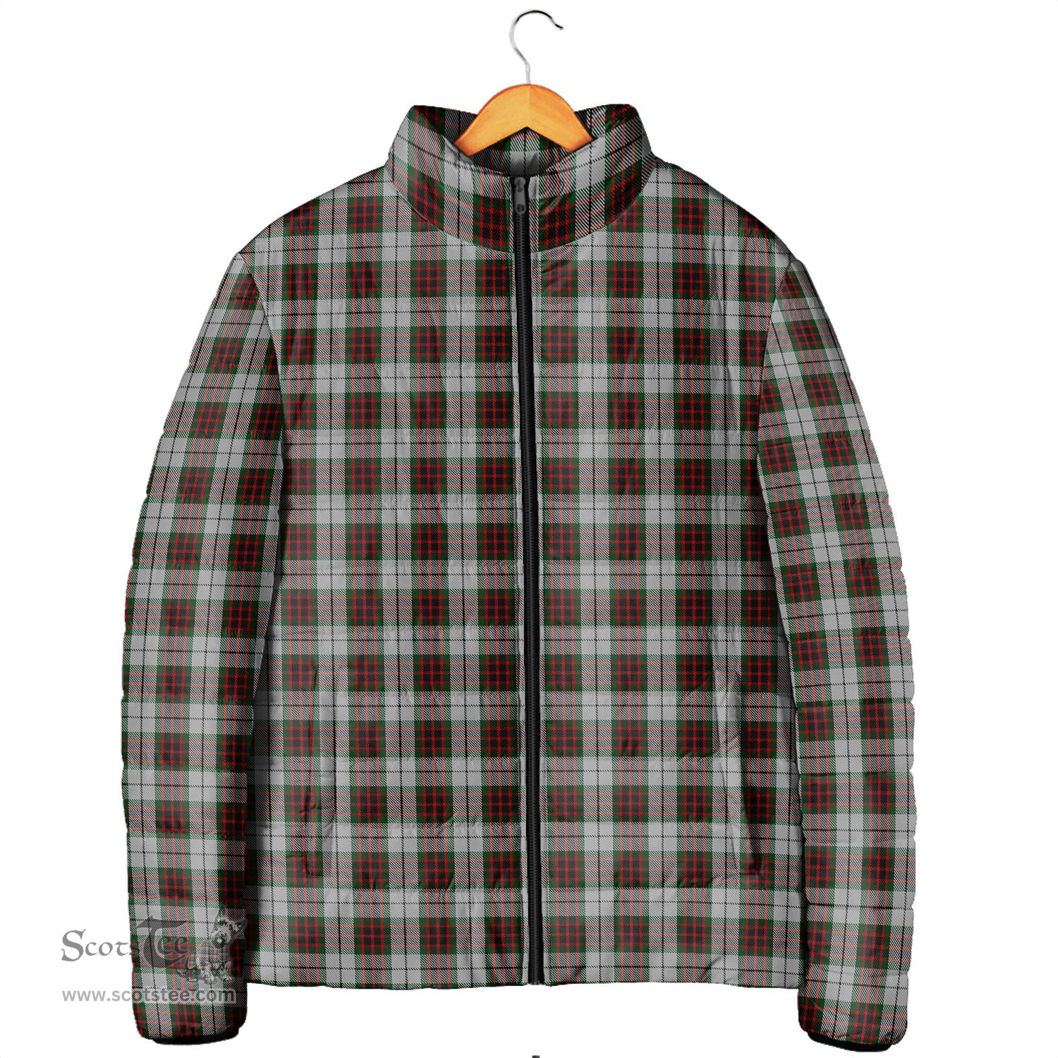 Scottish Fraser Dress Clan Tartan Padded Jacket - Tartan Plaid Jacket Scotstee Shop - Tartan Plaid - scotstee.com