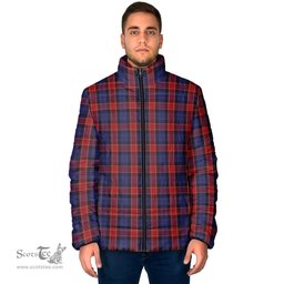 Scottish Graham of Menteith Red Clan Tartan Padded Jacket - Tartan Plaid Jacket Scotstee Shop - Tartan Plaid - scotstee.com