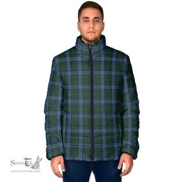 Scottish Jones of Wales Clan Tartan Padded Jacket - Tartan Plaid Jacket Scotstee Shop - Tartan Plaid - scotstee.com