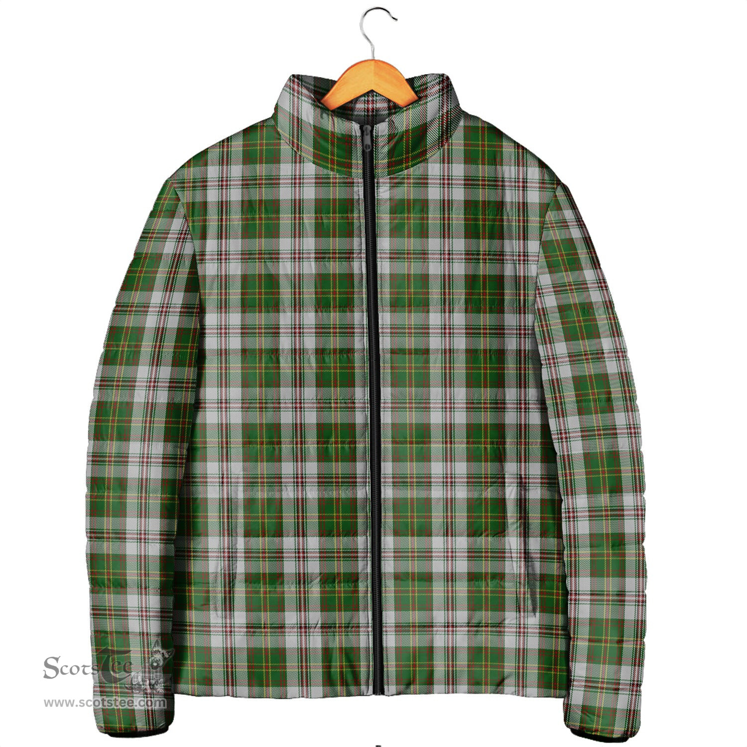 Scottish Hay White Dress Clan Tartan Padded Jacket - Tartan Plaid Jacket Scotstee Shop - Tartan Plaid - scotstee.com