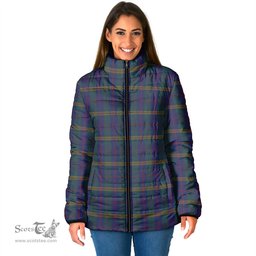 Scottish Jenkins of Wales Clan Tartan Padded Jacket - Tartan Plaid Jacket Scotstee Shop - Tartan Plaid - scotstee.com