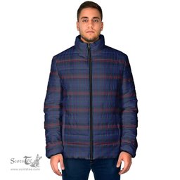 Scottish Hughes of Wales Clan Tartan Padded Jacket - Tartan Plaid Jacket Scotstee Shop - Tartan Plaid - scotstee.com