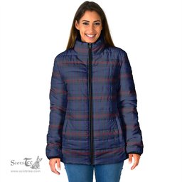 Scottish Hughes of Wales Clan Tartan Padded Jacket - Tartan Plaid Jacket Scotstee Shop - Tartan Plaid - scotstee.com