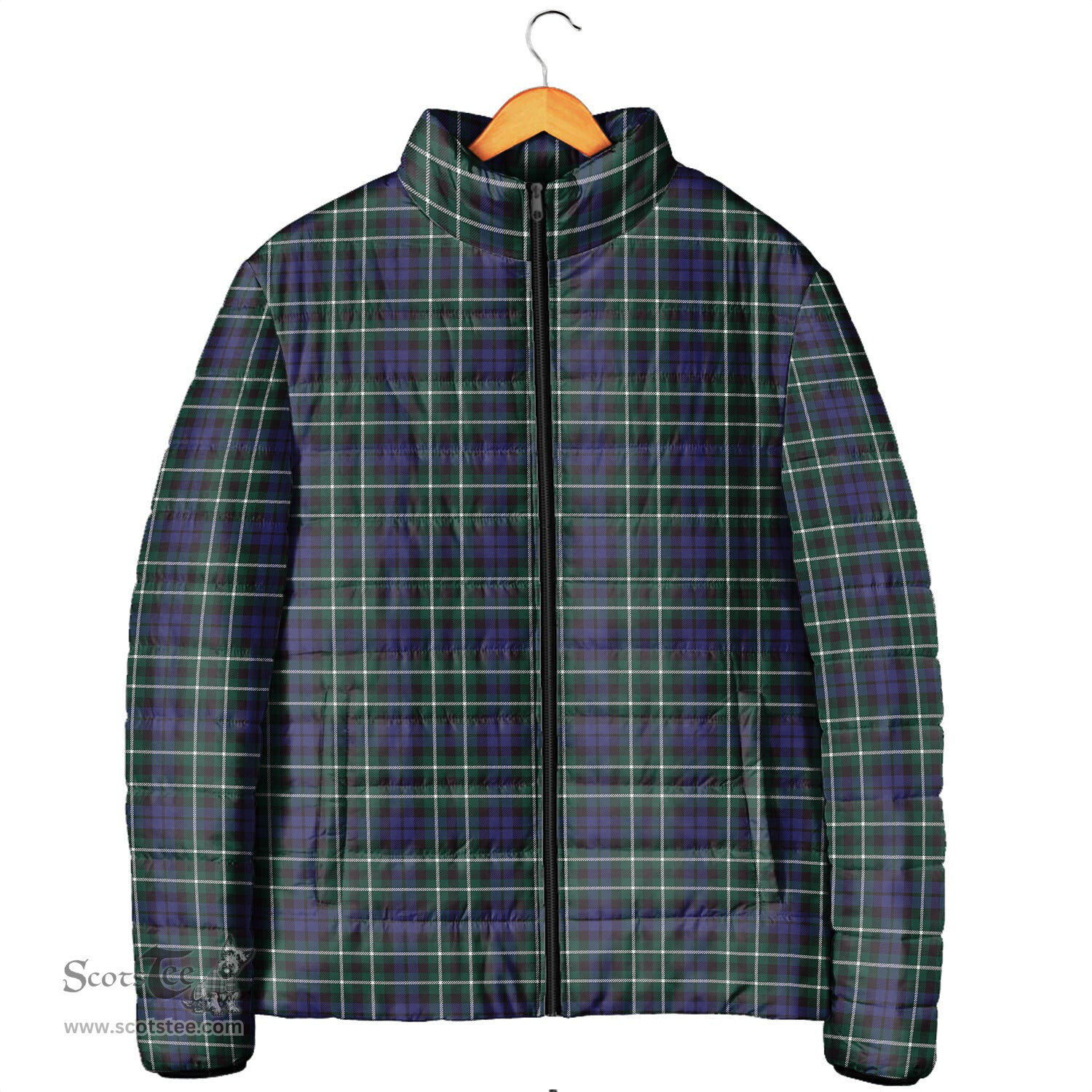 Scottish Graham of Montrose Modern Clan Tartan Padded Jacket - Tartan Plaid Jacket Scotstee Shop - Tartan Plaid - scotstee.com