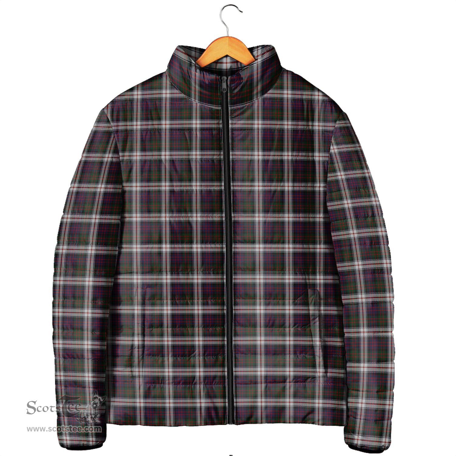 Scottish MacDonald Dress Clan Tartan Padded Jacket - Tartan Plaid Jacket Scotstee Shop - Tartan Plaid - scotstee.com