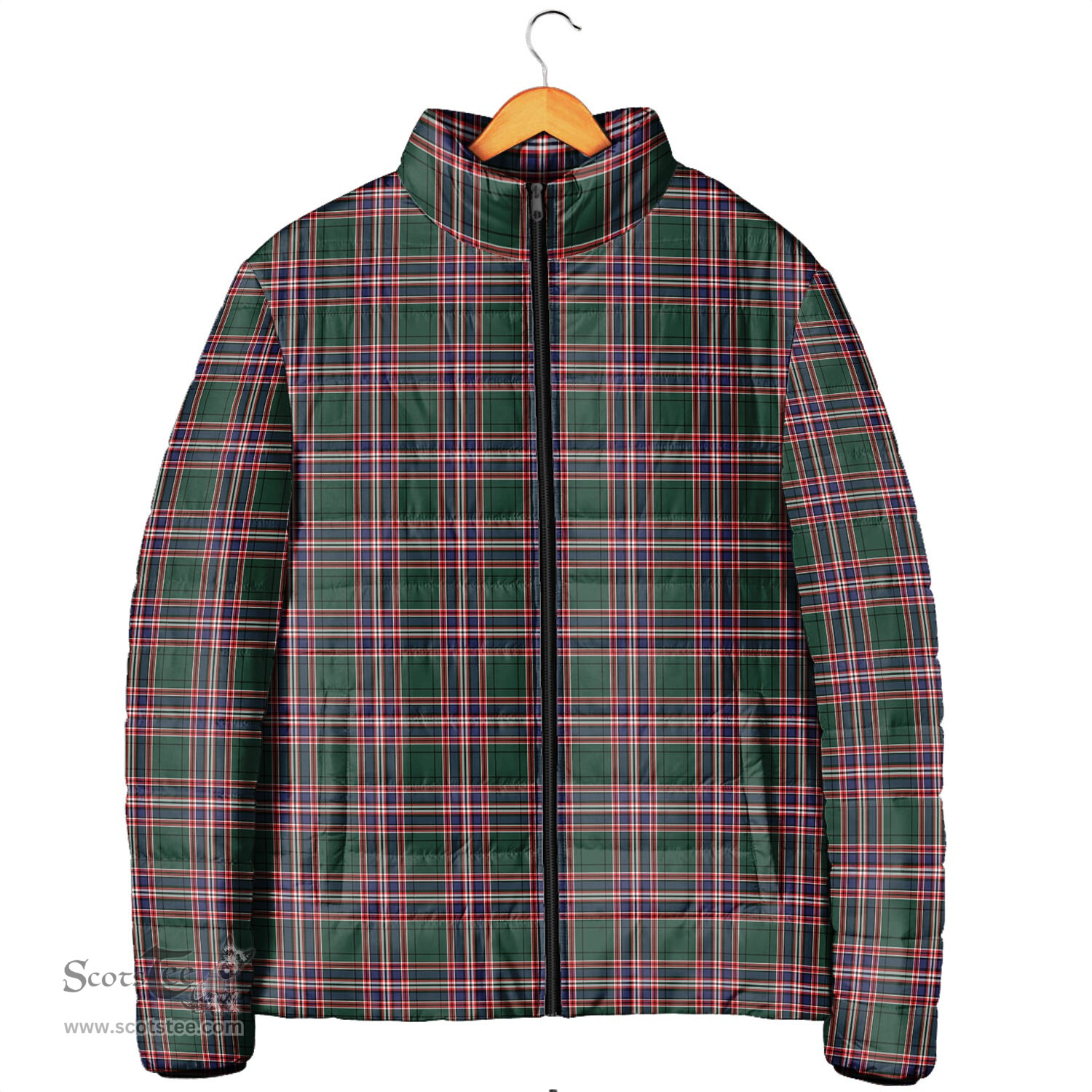 Scottish MacFarlane Hunting Modern Clan Tartan Padded Jacket - Tartan Plaid Jacket Scotstee Shop - Tartan Plaid - scotstee.com
