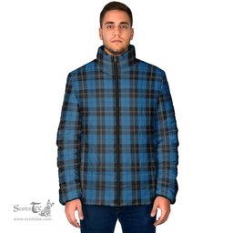Scottish Ramsay Blue Hunting Clan Tartan Padded Jacket - Tartan Plaid Jacket Scotstee Shop - Tartan Plaid - scotstee.com
