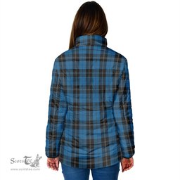 Scottish Ramsay Blue Hunting Clan Tartan Padded Jacket - Tartan Plaid Jacket Scotstee Shop - Tartan Plaid - scotstee.com