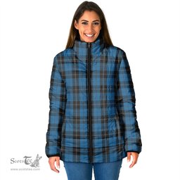 Scottish Ramsay Blue Hunting Clan Tartan Padded Jacket - Tartan Plaid Jacket Scotstee Shop - Tartan Plaid - scotstee.com