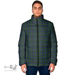 Scottish Robertson Hunting Clan Tartan Padded Jacket - Tartan Plaid Jacket Scotstee Shop - Tartan Plaid - scotstee.com