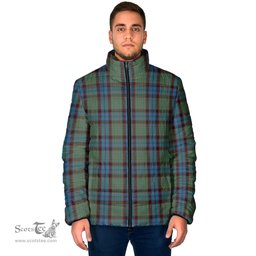 Scottish MacNicol Hunting Clan Tartan Padded Jacket - Tartan Plaid Jacket Scotstee Shop - Tartan Plaid - scotstee.com