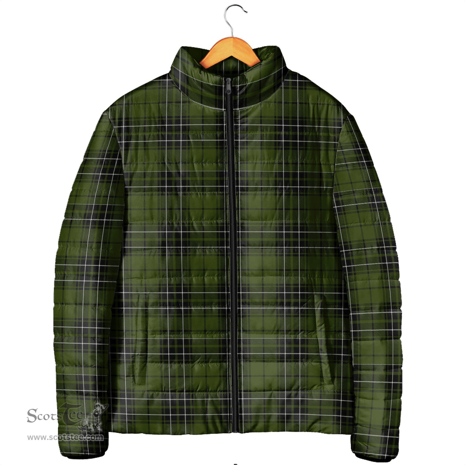 Scottish MacLean Hunting Clan Tartan Padded Jacket - Tartan Plaid Jacket Scotstee Shop - Tartan Plaid - scotstee.com