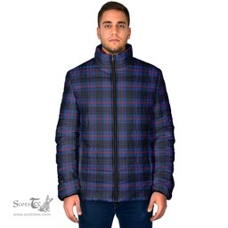 Scottish MacKay Blue Modern Clan Tartan Padded Jacket - Tartan Plaid Jacket Scotstee Shop - Tartan Plaid - scotstee.com
