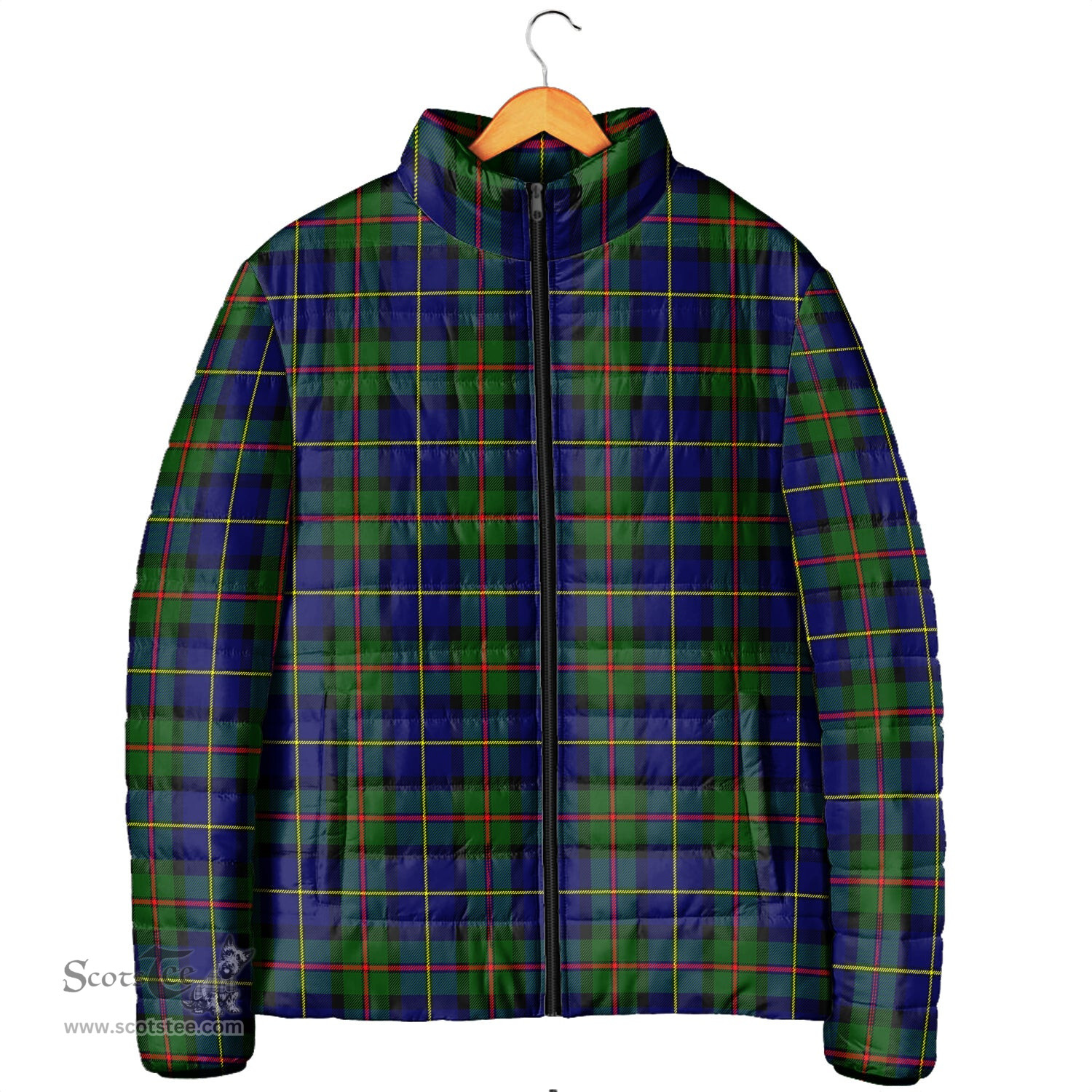 Scottish MacLeod of Harris Modern Clan Tartan Padded Jacket - Tartan Plaid Jacket Scotstee Shop - Tartan Plaid - scotstee.com