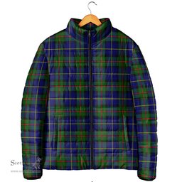 Scottish MacLeod of Harris Modern Clan Tartan Padded Jacket - Tartan Plaid Jacket Scotstee Shop - Tartan Plaid - scotstee.com
