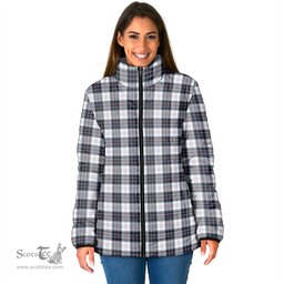 Scottish MacRae Dress Modern Clan Tartan Padded Jacket - Tartan Plaid Jacket Scotstee Shop - Tartan Plaid - scotstee.com