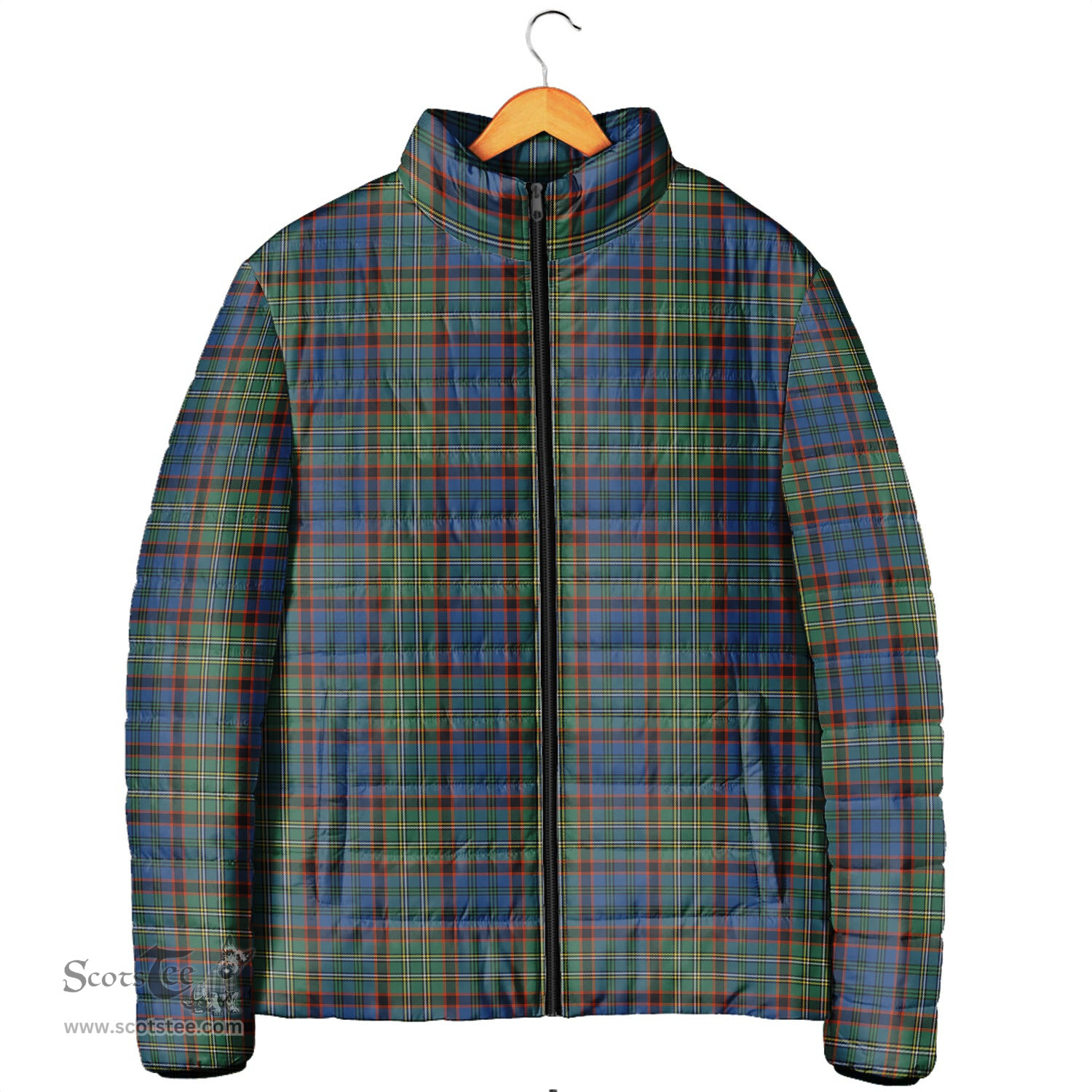 Scottish Nicolson Hunting Ancient Clan Tartan Padded Jacket - Tartan Plaid Jacket Scotstee Shop - Tartan Plaid - scotstee.com