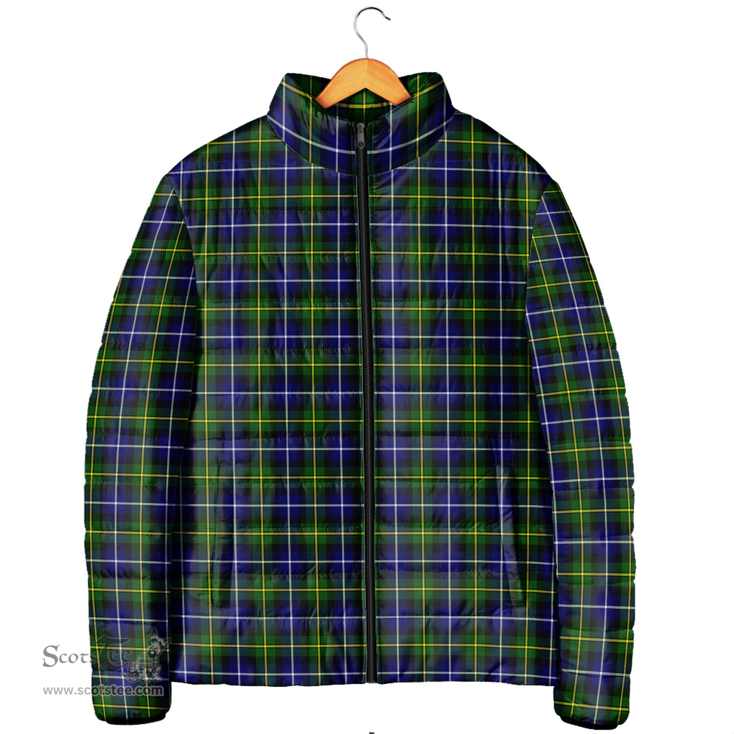 Scottish MacNeil of Barra Modern Clan Tartan Padded Jacket - Tartan Plaid Jacket Scotstee Shop - Tartan Plaid - scotstee.com